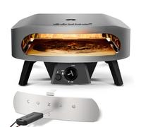 cozze Grand four à pizza à gaz de 17 pouces (50 mbar) - Four à pizza avec régulateur pour pizzas familiales - Tuyau de gaz et régulateur inclus - 8,0 kW - Brûleur en U - Pour jardin et terrasse