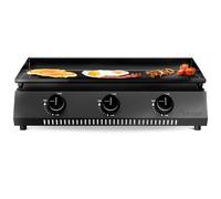 Cozze Plancha gaz en acier galvanisé 3 brûleurs 6,6 kW - 66 x 45 x 22 cm - 90525