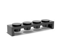 Cozze® Station à Garnitures pour Cuisine d’Extérieur - 4 Bols antiadhésifs, à Suspendre sur Back Grid & Stations Cozze, Aussi utilisable sur Table, Noir Mat