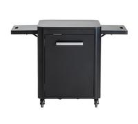 cozze Table roulante pour plancha 640 en Acier Inoxydable/Noire, Noir