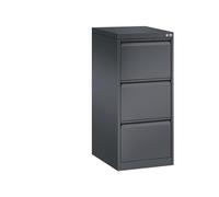 C + P Möbelsysteme Classeur suspendu C+P Acurado DIN A4, 3 tiroirs, une voie, noir-gris Quantité:1