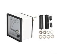 CP-72 Ampèremètre analogique AC type pointeur avec niveau de précision de 1,5, plage de mesure 5 mA-50 A et boîtier ignifuge ABS pour l'industrie et l'électricité (AC 50 A)