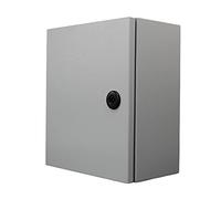CP - Armoire électrique en métal IP54 avec plaque de montage galvanisée, montage mural avec joint spécial en mousse sur tout le pourtour (25 x 30 x 15 cm)