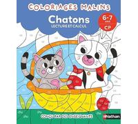 Coloriages malins - Chatons lecture et calcul - 6-7 ans CP - Vincent Duquesne - Nathan - broché - Scolaire / Universitaire