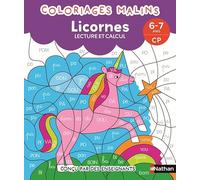Isabelle Petit-Jean – Coloriages malins CP : Lecture & calcul – Licornes – 6-7 ans