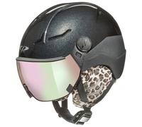 CP Helmets - Women's Coya+ - Casque de ski - 53-55 cm - black spark / black s t / glas vario brown wp mirror