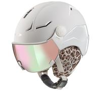 CP Helmets - Women's Coya+ - Casque de ski - 53-55 cm - snowwhite s t / white shiny / glas vario brown wp mirror