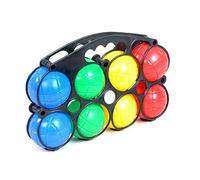 CP International - Set de 8 boules de pétanque pour enfants, avec 2 cochonnets et boîte de rangement noir, pour 1 joueur, âge 3+, Multicolore, Unisexe
