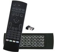 CP MX3-ML Télécommande universelle Smart TV/PC sans fil avec clavier/télécommande IR/lumière LED/USB noir