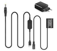 CP-W235 Adaptateur USB-C Câble d'alimentation Kit de coupleur CC Batterie de Remplacement NP-W235 pour Fujifilm X-T4, VG-XT4