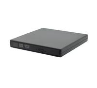 CP WR1 Slim Externe USB 2.0 CD / DVD Rom Graveur / Lecteur avec Câble USB Alimentation Noir