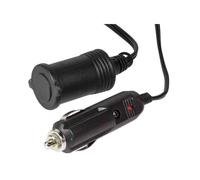 LogiLink - Rallonge de câble d'alimentation - automobile cigarette lighter (F) pour automobile cigarette lighter (M) - 2 m - noir