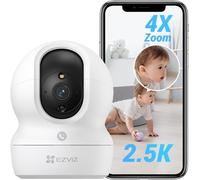 Cp1 Pro 4mp Indoor Wifi Surveillance Camera, Baby Camera Wifi 2.4ghz Pan/Tilt 360°, Intelligent Night Vision, Auto Tracking, Two-Way Audio, Sleep Mode, Compatible With Alexa