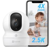 Cp1 Pro 4mp Indoor Wifi Surveillance Camera, Baby Camera Wifi 2.4ghz Pan/Tilt 360°, Intelligent Night Vision, Auto Tracking, Two-Way Audio, Sleep Mode, Compatible With Alexa