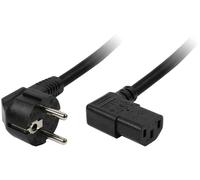 [CP103] LOGILINK Câble électrique Schuko, plié des 2 cotés, 2,0 m
