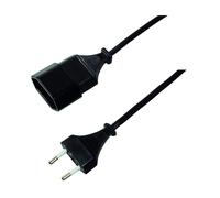 [CP122] LogiLink Câble de rallonge Alimentation Fiche euro 1 m Noir