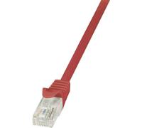 LogiLink EconLine - Cordon de raccordement - RJ-45 (M) pour RJ-45 (M) - 5 m - UTP - CAT 6 - rouge