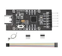 CP2102 USB to UART TTL Serial Converter, USB Type-C Adapter Module, 3.3V/5V Switchable, with TX/RX/Power LED, Compatible with Windows/Linux/macOS, for Arduino and Raspberry Pi