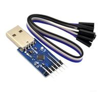 CP2104 Module convertisseur USB vers série avec adaptateur UART et programmateur STC, ABS, bleu, 5 x 1,7 x 3,1 cm, compatible avec plusieurs systèmes d'exploitation