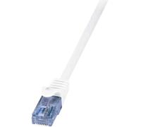 LogiLink CP3081U câble de réseau 7,5 m Cat6a U/UTP (UTP) Blanc - Câbles de réseau (7,5 m, Cat6a, U/UTP (UTP), RJ-45, RJ-45, Blanc)