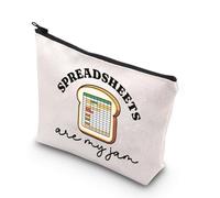 Cpa Gift Spreadsheets are My Jam Trousse de maquillage pour la saison fiscale Cadeau comptable Pochette zippée, Sac de feuilles de calcul UK, Trousse de maquillage