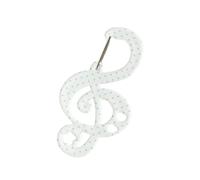 CPAOWEHF Sacrylic Étoile Note Forme Carabiner Multifonctionnel À Pendre Porte-clés Charmes Accessoires Pour Femmes Girls Outdoor Keyring Hook