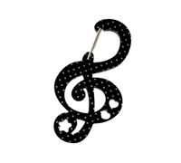 CPAOWEHF Sacrylic Étoile Note Forme Carabiner Multifonctionnel À Pendre Porte-clés Charmes Accessoires Pour Femmes Girls Outdoor Keyring Hook