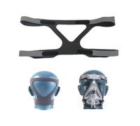 CPAP - Bandeau de masque CPAP, pour sangle de casque Resmed Airfit Respironics, sangle de masque universelle CPAP, ultra légère, douce et respirante (gris)