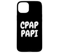 CPAP Papi Funny Sleep Apnea Breathing Machine Design for Men Coque pour iPhone 15 Plus