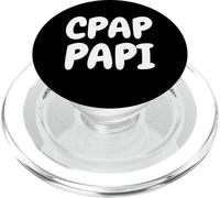 CPAP Papi Funny Sleep Apnea Breathing Machine Design for Men PopSockets PopGrip pour MagSafe