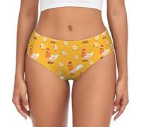 CPAQasg Culotte extensible douce et respirante pour femme Motif poule, Noir , XL