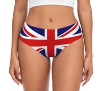 CPAQasg Culotte extensible pour femme avec imprimé drapeau du Royaume-Uni - Doux et respirant, Noir , M