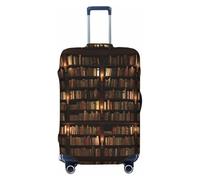 CPAQasg Housse de protection élastique pour valise, bibliothèque, livre imprimé, universelle, lavable, couverture de voyage, Noir , M, Bagage à main