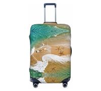 CPAQasg Housse de protection élastique pour valise Motif étoiles de mer Surf Beach, Noir , XL, Bagage à main