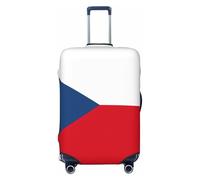 CPAQasg Housse de protection universelle pour valise, motif drapeau de la République tchèque, élastique, lavable, housse de voyage, Noir , L, Bagage à main