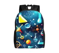 Cpaqasg Sac à dos imperméable de grande capacité pour adultes avec impression scientifique abstraite, chimie, élégant, léger, randonnée ou trajet