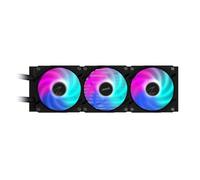 GIGABYTE AORUS WATERFORCE II 360 AIO Refroidisseur liquide pour processeur - 3x ventilateurs ARGB de 120 mm, mécanisme d'emboîtement, DAISY-CHAIN, compatible avec Intel LGA 1851 et AMD AM5