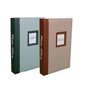 CPC Lot de 2 Albums Photos Elements à Pochettes 10x15 pour 300 Photos Brun et Vert