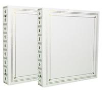 CPC Lot de 2 classeurs Photos Marine Blanc à Pochettes pour 400 Photos 10x15 cm