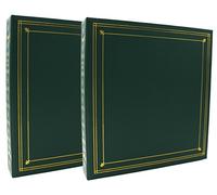 CPC Lot de 2 classeurs Photos Marine Couleur Vert à Pochettes pour 400 Photos 10x15 cm