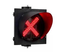 CPCDPOUOYK Feu De Signalisation À Fourche Rouge Et Verte 200/300 Mm, Feux De Circulation Étanches IP65 Avec Pare-soleil, For Route, Station De Péage, Quai(Red Fork,300mm)