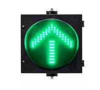 CPCDPOUOYK Feu De Signalisation À Fourche Rouge Et Verte 200/300 Mm, Feux De Circulation Étanches IP65 Avec Pare-soleil, For Route, Station De Péage, Quai(Green Arrow,300mm)