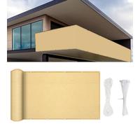 CPCPC Brise-Vue for Balcon, clôture de Jardin en PEHD 1000 x 125 cm, 220 g/m², Protection UV, for Piscine, terrasse, Blanc, Durable et résistant aux intempéries(Grigio,950x200cm)