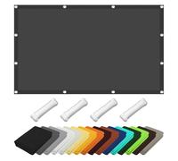 CPCPC Voile d'ombrage rectangulaire for Balcon, 200 x 340 cm, Protection UV 98%, imperméable, avec œillets, for Jardin, terrasse, Patio, Blanc(Giallo Sabbia,280 x 360 cm (Rechteckig))