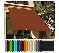 CPCPC Voile d'ombrage rectangulaire imperméable for Balcon, 6,5 x 10 m, Protection UV à 98% for fêtes et événements, Corde Incluse, Couleur Or Durable(Tender Green,7x7m(22.97x22.97ft))
