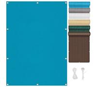 CPCPC Voile d'ombrage rectangulaire Respirante de 1,5 x 5,5 m, Protection UV, résistante aux déchirures, avec kit de Fixation for Piscine, Jardin, Villa, Serre, Bleu(Blu,3.8x6m)