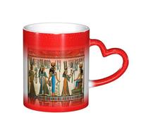 CPEOWZL Mug thermochromique en céramique avec impression « Women in Ancient Egypt »