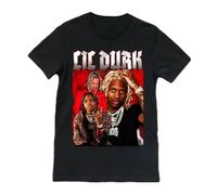 CPFJHY Lil-Durk-Rapper-Graphic-Collage-Vintage-Black-Unisex234XL-T-Shirt-BE517