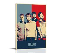 CPFSCWZP Impression sur toile vintage Blur Great Singer avec couverture d'album de musique - Décoration murale pour chambre à coucher - 20 x 30 cm - Style cadre