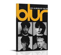 CPFSCWZP Impression sur toile vintage Blur Great Singer avec couverture d'album de musique - Décoration murale pour chambre à coucher - 50 x 75 cm - Style cadre